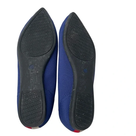 Rothy's Deep Blue Pointed Flats - Picture 4 of 9